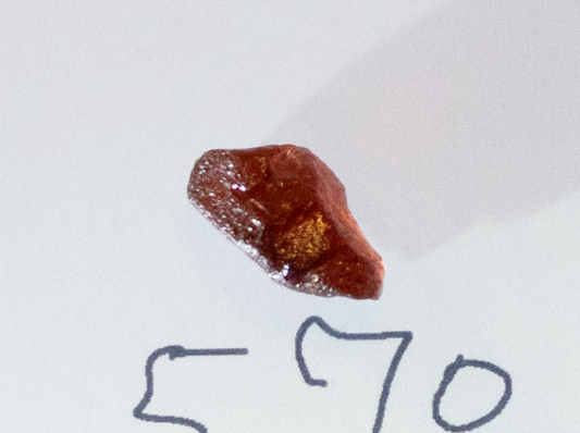 Dark Red Color Garnet  VVS Rough  5.70 cts.