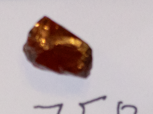 Dark Red Color Garnet  VVS  Rough 7.50 cts.