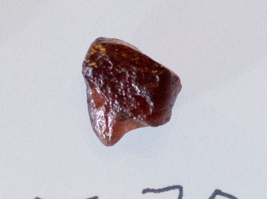 Dark Red Color Garnet  VVS  Rough  7.65 cts.