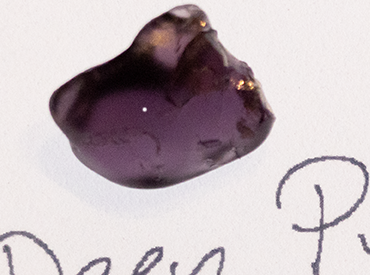 Spinel Deep Purple _VS Rough 6.25 cts